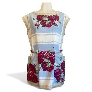 Floral Handmade Artist or Garden Smock
